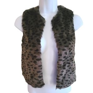 Faux fur Mango girls vest